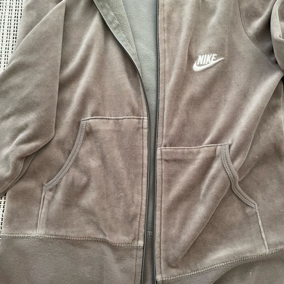 Y2K retro velvet nike hoodie zip up - Picture 6 of 6